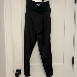 Amanda Uprichard Black High-Waisted Trousers